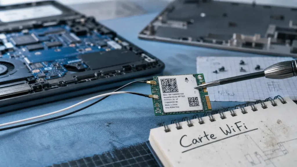 Carte wifi sur pc portable en format M.2 (NGFF)