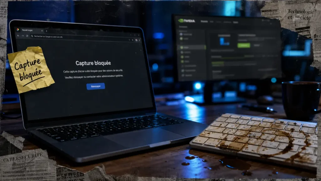 Chrome empeche enregistrement video nvidia : capture bloquée sur écran