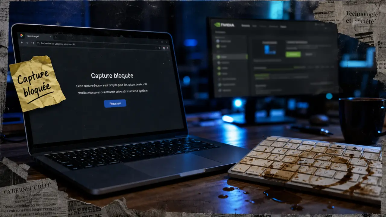Chrome empeche enregistrement video nvidia : capture bloquée sur écran