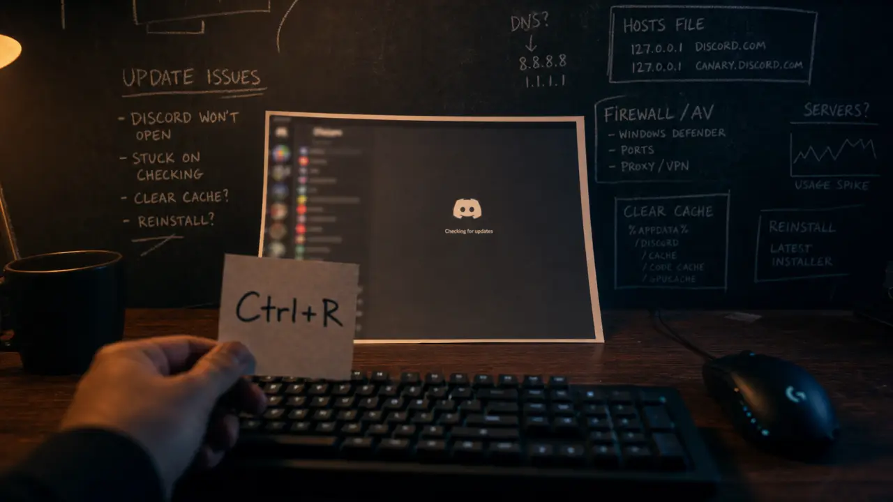 Comment mettre à jour Discord sur PC : Ctrl+R ou réinstaller