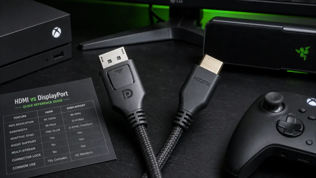 HDMI vs Display Port sur PC gaming : câbles HDMI et DisplayPort