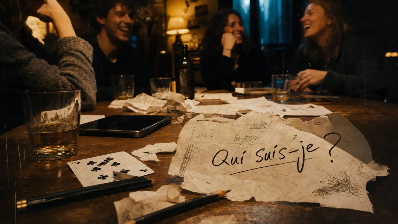 Jeu a faire entre amis “Qui suis-je ?” autour d’une table