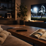 Meilleur TV QLED dans un salon lumineux, vue sur 55 pouces