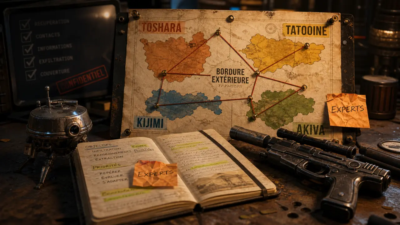 Solution Star Wars Outlaws : carte des quêtes Experts et route vers le 100%