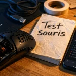 Souris test : clic, molette et double-clic à 80 ms