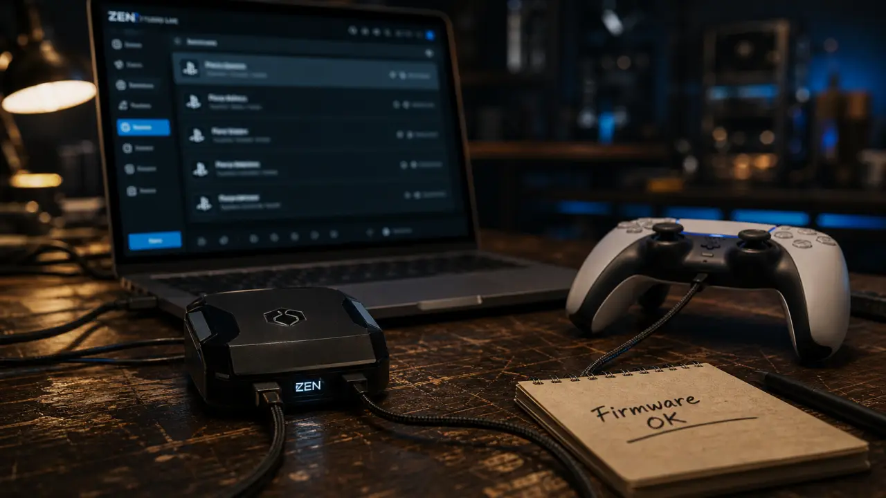 Cronus PS5 Zen : firmware OK et DualSense en USB