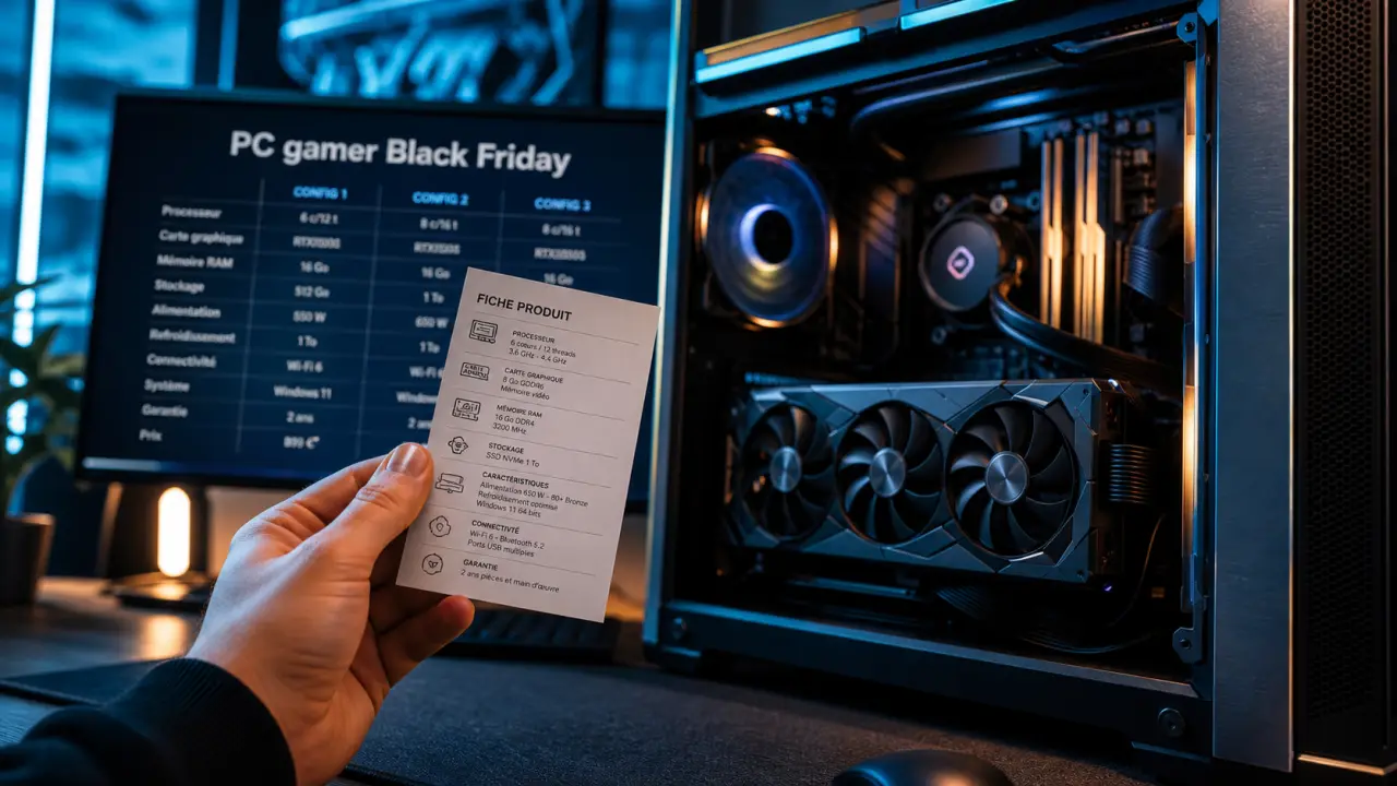 PC gamer Black Friday : configuration gamer en bureau