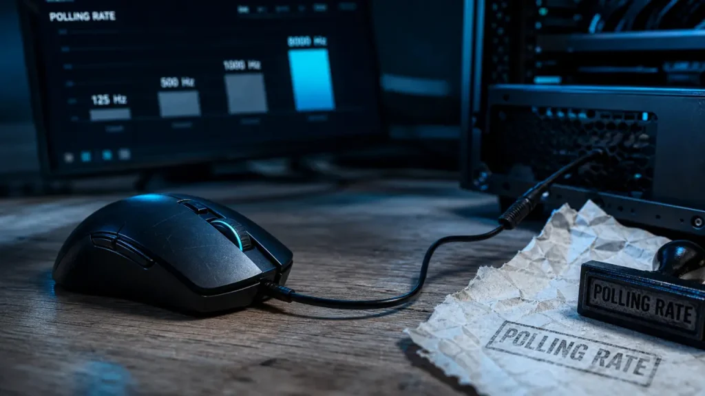 Poll ing rate 1000 Hz vs 8000 Hz pour souris gaming