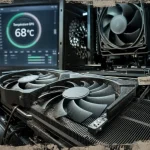Temperature gpu 80°C sur PC, throttle visible