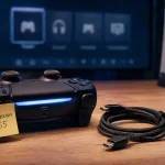 Connecter manette PS5 en USB-C puis Bluetooth