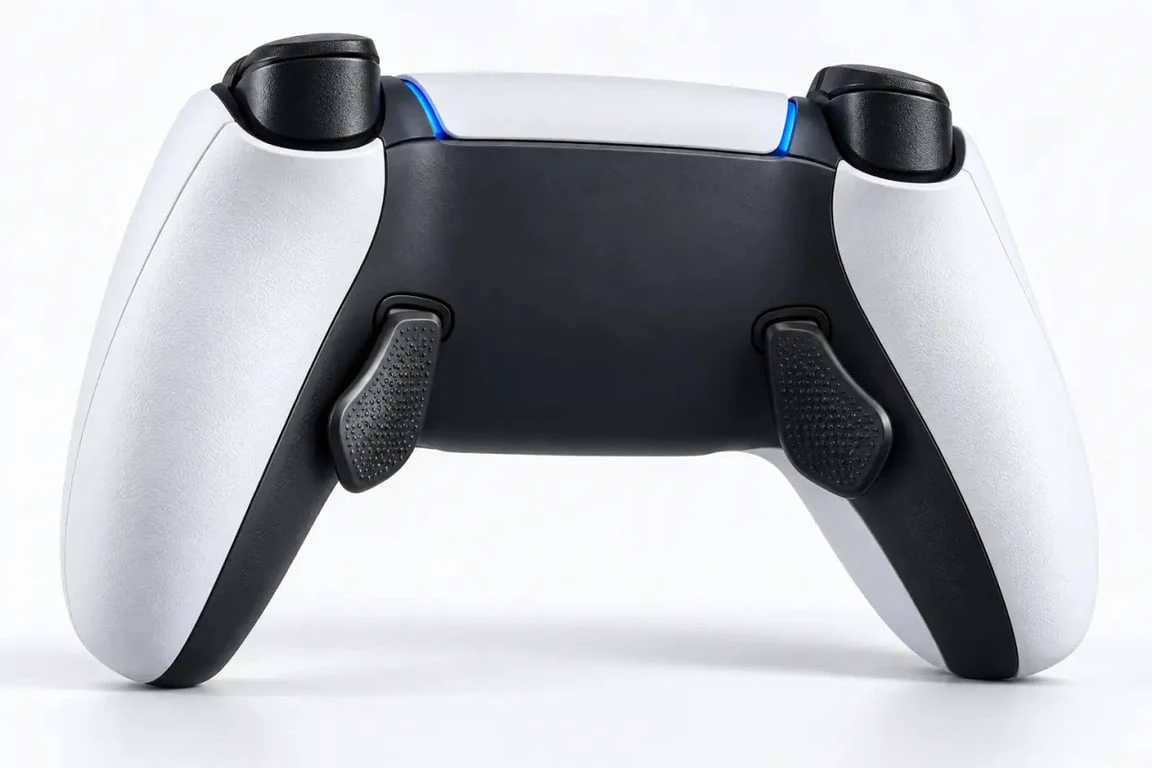 Manette PS5 palette vue de dos avec palettes arrière