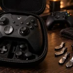 Manette xbox elite avec 4 palettes, autonomie 40 h, gros plan