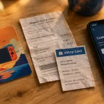 Carte cadeau nintendo switch sur une table