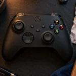 Manette xbox touche : boutons vus de dessus (A, B, X, Y, RB, LT)