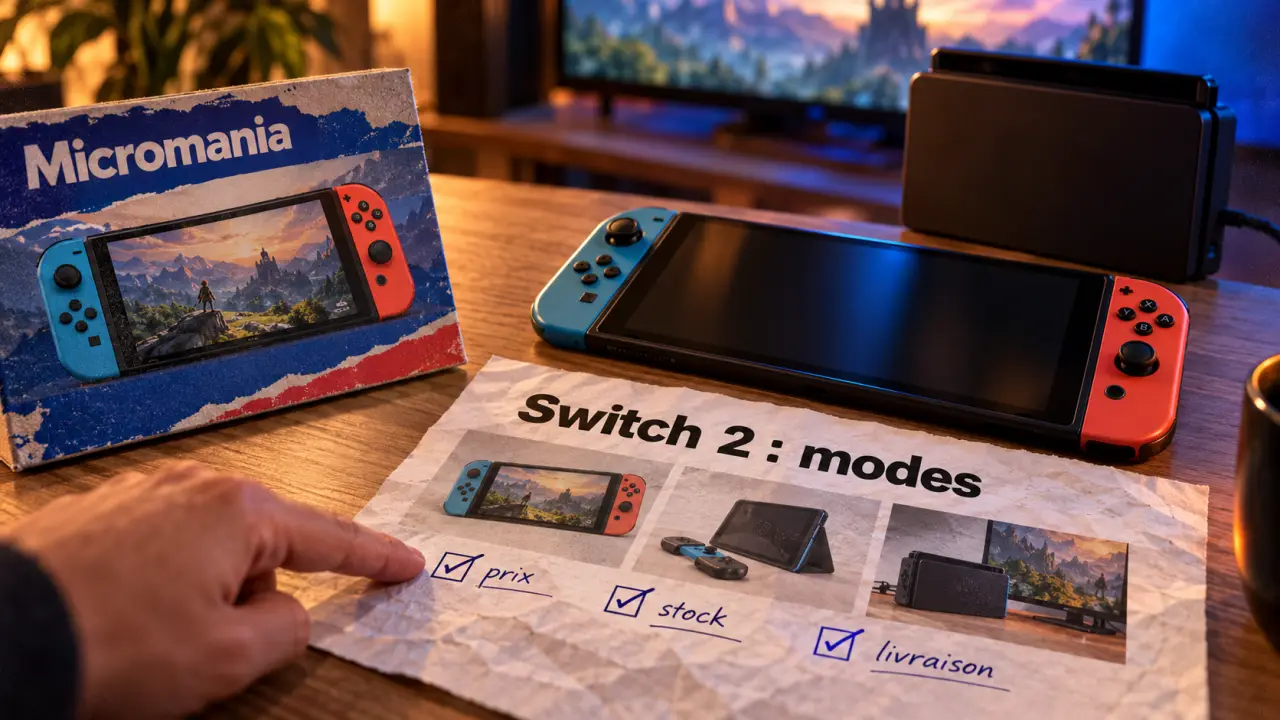 Nintendo Switch 2 Micromania : 256 Go, 4K, vérifications avant l’achat