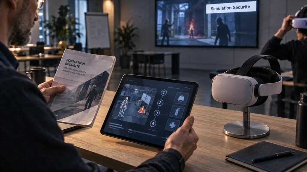 Réalité virtuelle professionnelle : formation sécurité VR sans arrêter la production